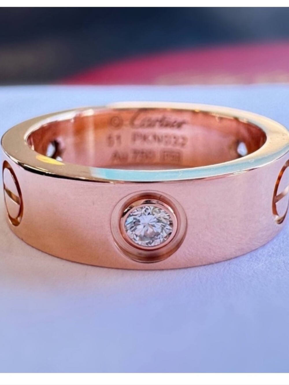 Cartier Pink Gold Love Band Ring - Pink Gold